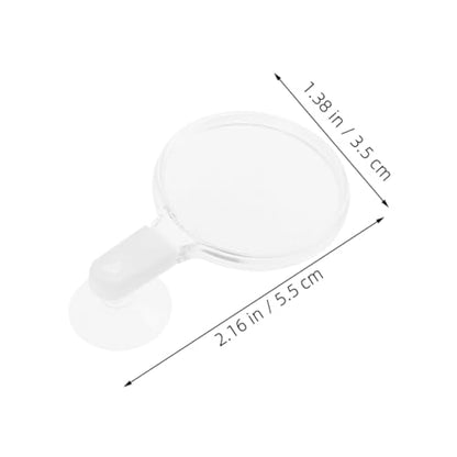4pcs Acrylic Fish Tank Glass Cup for Close-up Viewing of Betta Fish Landscapes Ants Spiders and Plants Easy Installation and Observation Tool