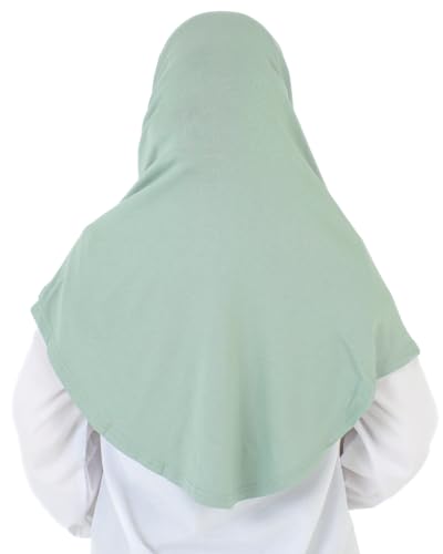 Prien Ready To Wear Hijab For Women, Instant Turban, Soft Muslim Scarf For Prayer, Long Hijabs, Islamic Clothes, Jersey Abaya - color: Light Green