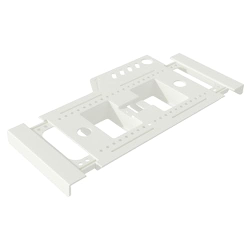 Fish Tank Shelf Storage Rack Tool Holder Accessory Organizer Easy to Install for Aquarium Fans Bedroom Office Environment, White