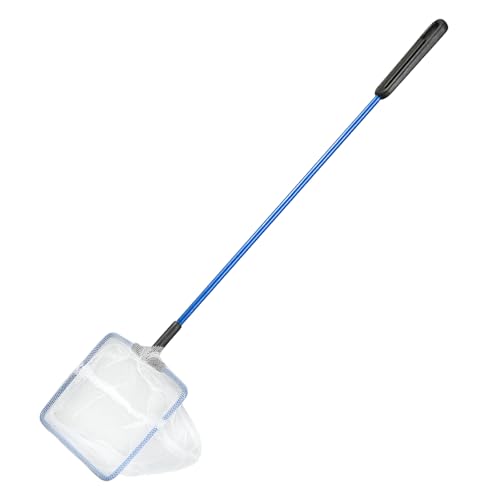 AQUANEAT Aquarium Fish Net, Small Fish Tank Cleaning Net, Food Wastes Skimmer for Small Ponds and Pools - size: 4 inch
