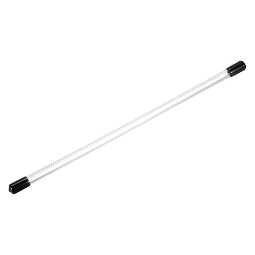 MECCANIXITY Clear Storage Tube 5.5x10mm Small Plastic Round Tubing with Caps Rigid Bottle Container 300mm/12 Inch for Item Stored - size: 5.5x10x300mm