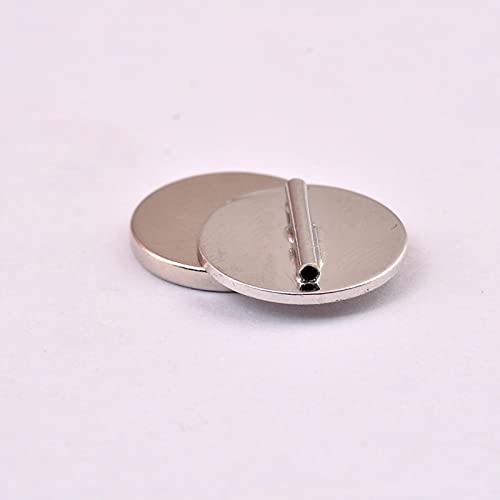 5 Pieces Strong Magnetic Brooch Converter Pin Keepers Harm-Free Clothing Magnet Buckle Tie Free Clothing Brooch Adapter - color: Silver