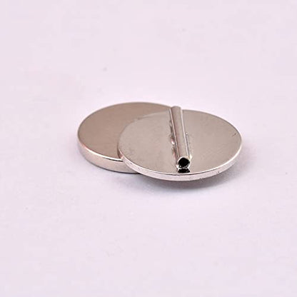 5 Pieces Strong Magnetic Brooch Converter Pin Keepers Harm-Free Clothing Magnet Buckle Tie Free Clothing Brooch Adapter - color: Silver