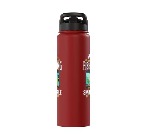 Saltwater Aquarium It'S Ok If You Don'T Like Fishkeeping Stainless Steel Insulated Water Bottle - color: Red