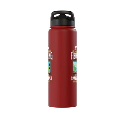 Saltwater Aquarium It'S Ok If You Don'T Like Fishkeeping Stainless Steel Insulated Water Bottle - color: Red