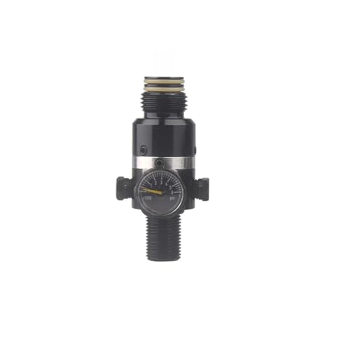 1pc Gas Cylinder Refill Rotatable Pressure Regulator Air Tank Soft Connector Adapter Valve for CO2 Diving Aquarium Accesories(Output 450psi 18UNF) - size: Output 450psi 18UNF