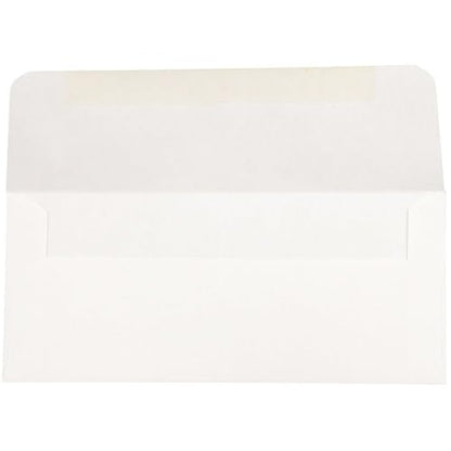 LUXPaper Currency Outer Envelopes | 3 1/16" x 6 3/4" | White | 28lb. Text | 50 Qty - color: White, size: 3 x 6 3/4
