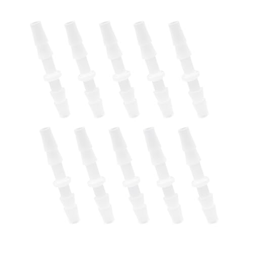 Plastic Hose Barb 3/16" Barbed Connectors Joint Splicer Mender Adapter for Aquarium Liquid Air (Pack of 10) - size: 3/16"