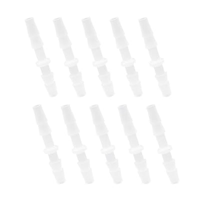 Plastic Hose Barb 3/16" Barbed Connectors Joint Splicer Mender Adapter for Aquarium Liquid Air (Pack of 10) - size: 3/16"