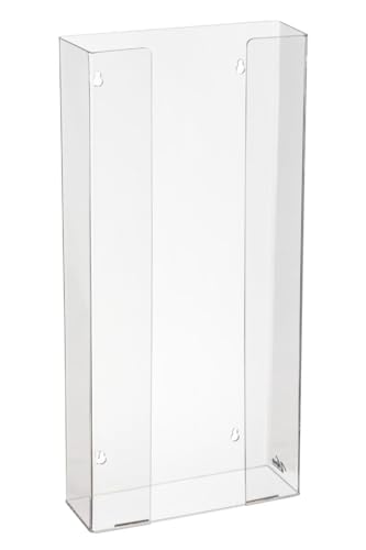 AdirMed VivaEssentials Quad Glove Box Holder, Wall Mount or Free Standing Clear Acrylic Glove Holder - color: Clear, style: Four Box Capacity