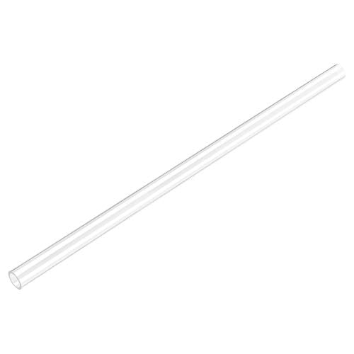 uxcell Clear Rigid Tubing 6mm(1/4'') ID x 8mm(5/16'') OD x 1Ft Length Round Plastic Polycarbonate Tube - size: 6mmx8mm