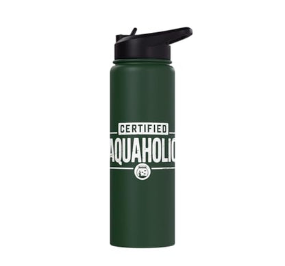 Aquarium Lover Fishkeeping Aquascape Aquarist Stainless Steel Insulated Water Bottle - color: Dark Green