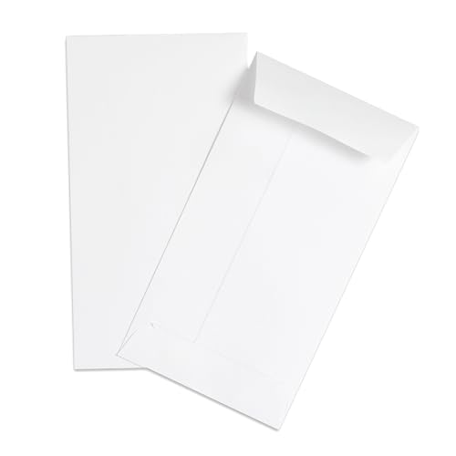 Guardian #7 Paper Coin Envelopes - Made in America with Gummed Flaps, Pack of 500 Blank Cash Envelopes for Coins, Receipts, Seeds, Small Parts Storage, and More, 3 ½ x 6 ½ Inches, White - color: White