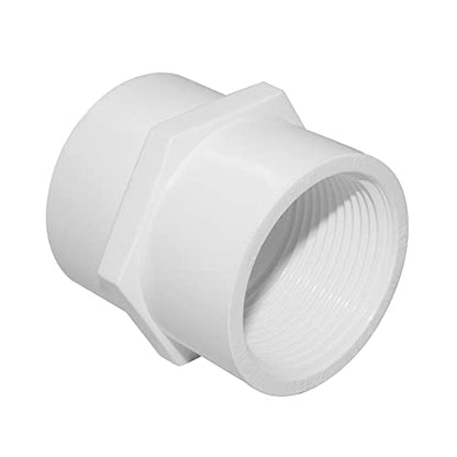 3/4" PVC Pipe Fitting Adapter Connector Union Coupling Schedule 40 (Slip Socket x NPT Female Pipe Thread), Pack of 10 - size: 3/4" NPT Female