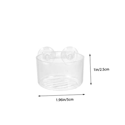 UPKOCH 4pcs Acrylic Fish Feeding Cups Suction Cups Aquarium Shrimp Feeder for Easy Feeding for Fish Tank Decoration and Worm