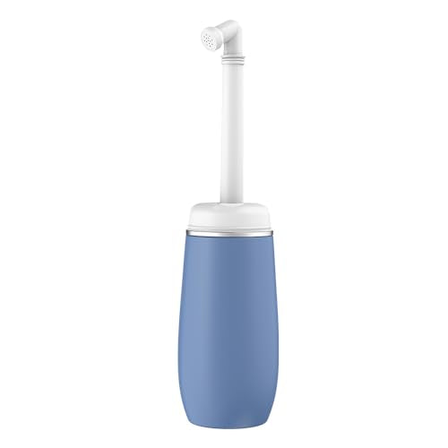 Portable Bidet for Travel Friendly Handheld Personal Peri Bottle 400ml Convenient Leakproof Design Personal Hygiene Cleaning (Blue, 400ml) - color: Blue
