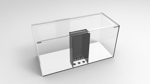 100 Gallon-A Starfire Aquariums with Center Overflow 48x20x24 H 12mm Starfire/Low Iron Glass - size: 100 Gal 48x20x24"