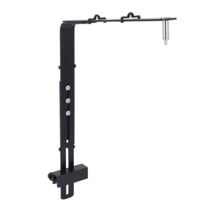 Adjustable Aluminum Aquarium Light Bracket - Universal Hanging Mount Holder for Fish Tank LED Lamps (Black)