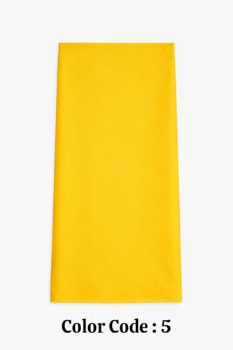 Turban For Men (156 Inches) Long Cloth – Muslim, Sikh, Punjabi Headwrap | For Prayer, Festivals & Special Occasions - color: Yellow