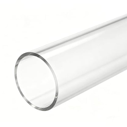 FixtureDisplays® Clear Acrylic Tube 2" (Nominal) Diameter (1.9685" Exact Outside dim) x 6" Long, 5/64" (2mm) Wall Open Ended 15137-6"-1PK-NPF - size: 2" Dia X 6" 1PK