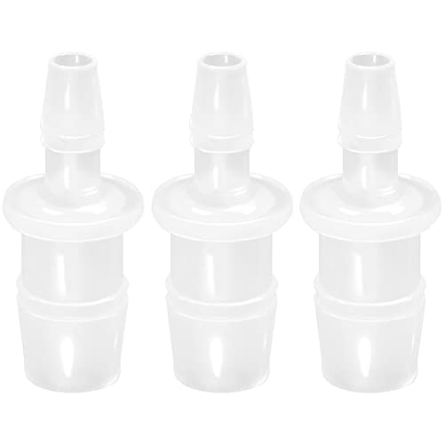 Plastic Hose Barb Reducer Pipe Fittings 3/4" to 3/8" Connectors Joint Splicer Mender Adapter Union Boat Water Air Aquarium O2 Fuel (Pack of 3) - size: 3/4" to 3/8"