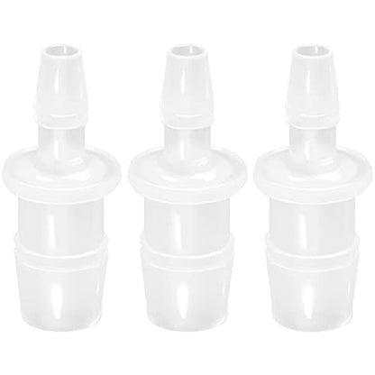 Plastic Hose Barb Reducer Pipe Fittings 3/4" to 3/8" Connectors Joint Splicer Mender Adapter Union Boat Water Air Aquarium O2 Fuel (Pack of 3) - size: 3/4" to 3/8"