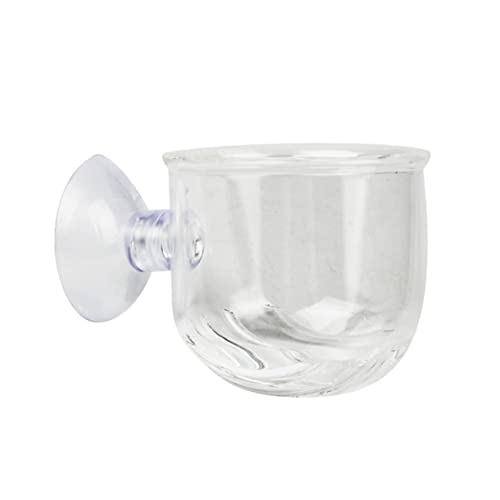 Enhance Your Aquarium Experience Glass Feeding Cups for Small Fish Aquarium Equipment Aquatic Supplies Size s - size: S