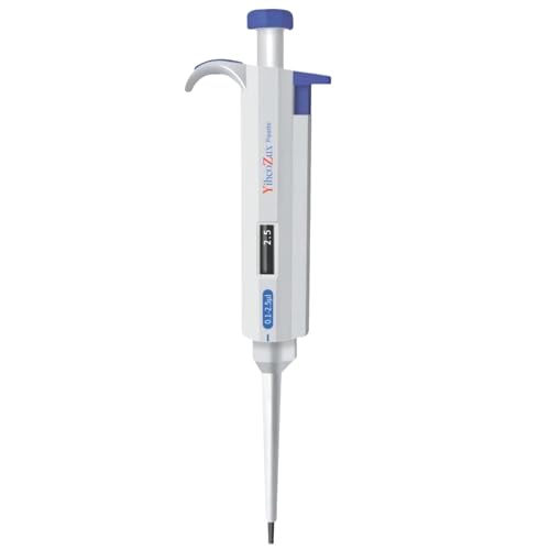 High-Precision Adjustable Single Channel Pipettor 0.1-2.5ul for Laboratory | High Accuracy, Manual Variable Volume Micropipette Compatible with Molecular Biology and Cell Culture Research - size: 0.1-2.5ul(2)