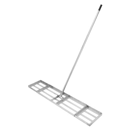 Lawn Leveling Rake – Hand-Pushed Ground Leveler with 30" Stainless Steel Plate, Heavy-Duty Turf & Soil Leveling Tool for Yard, Garden, Driveway & Sports Fields