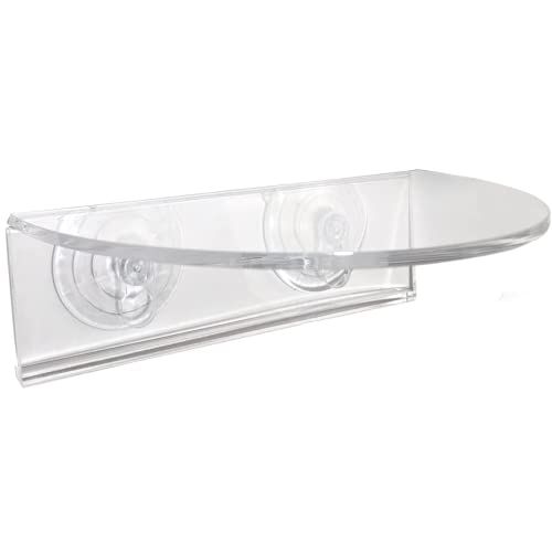Window Garden Veg Ledge - Window Shelf for Plants, Clear Acrylic Shelves - Suction Cup Indoor Plant Holder - Glass Window Sill Extender for Microgreens Kit, Seed Starter Pots, Planters (1 Pack) - size: 1 Medium (Original)