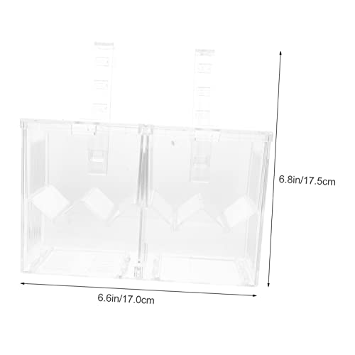 Happyyami Fish Tank Breeding Isolation Box Hatchery Incubator for Betta Fish and Guppy Fry Easy Observation Prevents Secure Nursery for Newborns