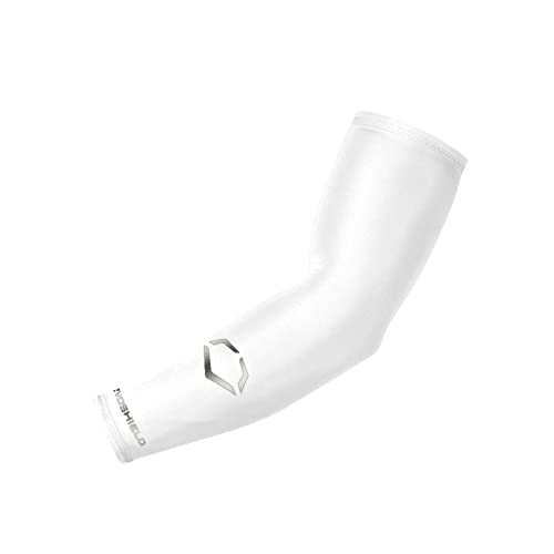 EvoShield unisex-adult CompressionCompression Arm Sleeve - color: Team White, size: Small-Medium