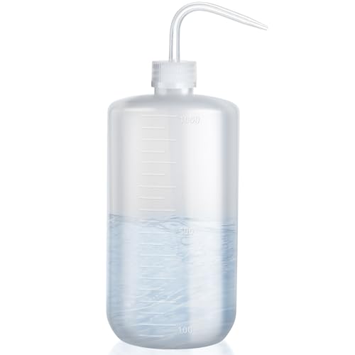 Valchoose Larger 1000ml Tattoo Squeeze Bottle, Nozzle Wash Bottle (1 Pack) - color: White, size: 33.8 Ounces
