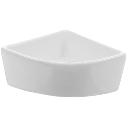 iplusmile Ceramic Hamster Food Bowl, White, 5"
