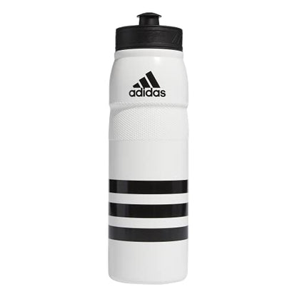 adidas 750 ML (28 oz) Stadium Refillable Plastic Sport Water Bottle - color: White/Black