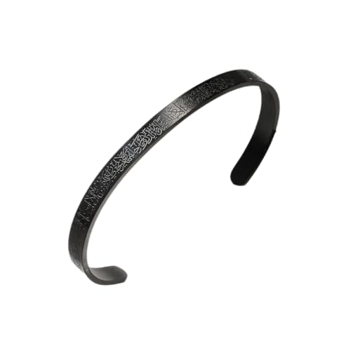 DATOA Islamic Jewelry Gifts for Women Allah Gold Bangles Bracelets Arabic Cuff Bracelet for Women Men Islam Eid Ramadan New Year Gifts - style: Tennis