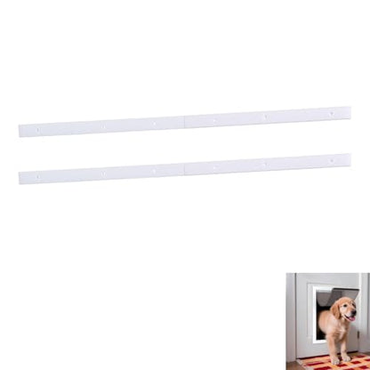 Replacement Mounting Brackets Compatible with PetSafe Dog Doors (2-Pack) — Snap-On Design, Fits Wall Entry Models XL, Easy Installation No Tools Required — White - size: Extra Large