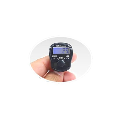 Finger Counter -Islamic Tasbih Bead- 5 Digital LED Electronic Handheld Tally Counter Clicker with Case Mechanical Manual Clicker Number Lap Tracker Counter - color: 5 pcs Tally counter