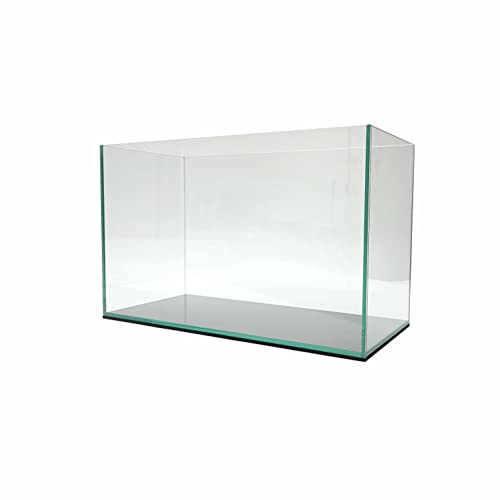 Lifegard Aquatics 5 Gallon Rimless Aquarium, Clear Glass, Ultra Clear Sealant Fish Tank, 5mm Thick with Dense Leveling Mat for Freshwater/Marine, Home or Office Decor (15.74"x7.87"x9.84") - size: 5 Gallons