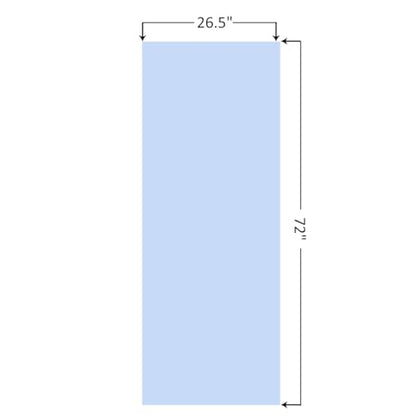 Eunzel Hot Yoga Towel Non Slip Yoga Mat Towel Non-Slip Sweat Absorbent Towel for Hot Yoga, Pilates and Workout 72" x 26.5", Blue - color: Blue