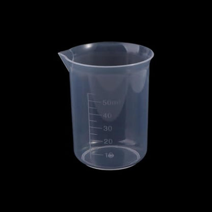 Graduated Cylinder Reusable Lightweight Measuring Cup for Kitchen Laboratory Test Plastic Portable Stackable(50ml)