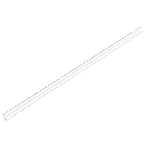 uxcell Clear Rigid Tubing 4mm(5/32'') ID x 6mm(1/4'') OD x 1Ft Length Round Plastic Polycarbonate Tube - size: 4mmx6mm