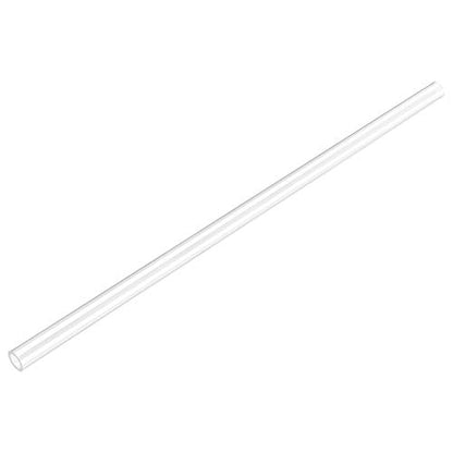 uxcell Clear Rigid Tubing 4mm(5/32'') ID x 6mm(1/4'') OD x 1Ft Length Round Plastic Polycarbonate Tube - size: 4mmx6mm