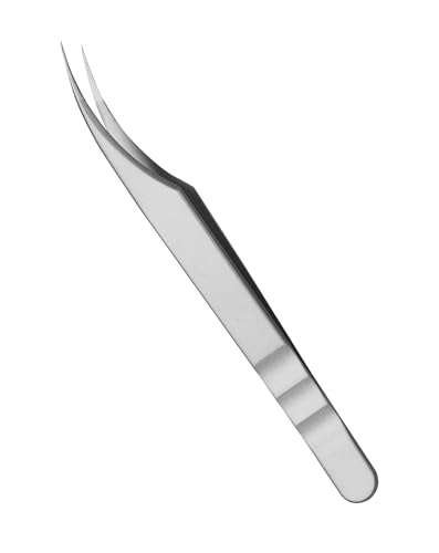 BEYELIAN Eyelash Extension Tweezers, Professional sticker tweezers | Eyelash Extension Tweezers, Professional sticker tweezers for crafting Curved Tip Stainless Steel JT09 - style: JT09