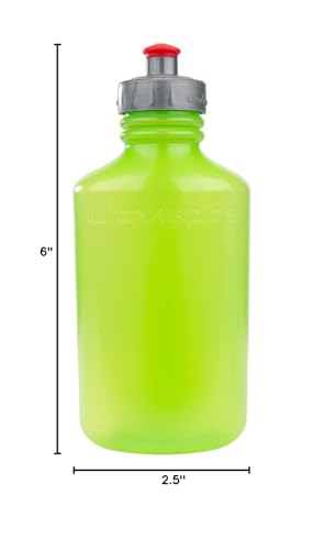 Ultraspire x UltraFlask 550 Hybrid Running Water Bottle - Ultra Squeezable, Soft and Comfortable, BPA and PVC Free, Made in the USA - color: Lime
