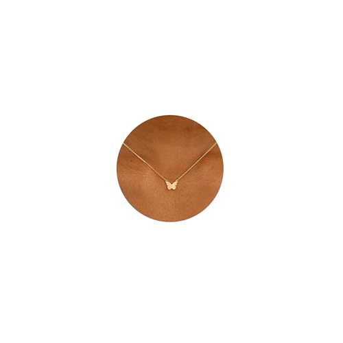 VRIUA Gold Necklace for Women, 14K Gold Plated Dainty Charm Necklace - color: Butterfly