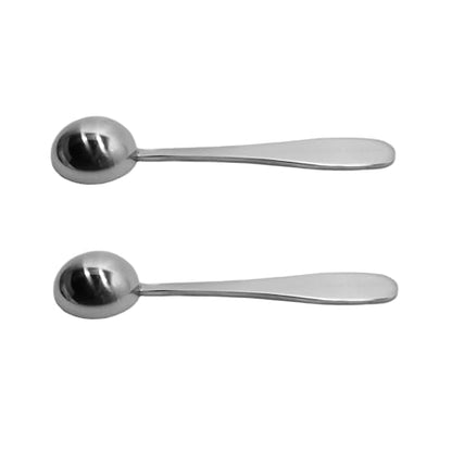 7.5 ml '1 perfect tea spoon' Measuring Scoop Spoons, Polished Stainless Steel, Set of 2 - color: Polished Stainless Steel, size: 7.5 ml 1 'perfect' Tea Spoon