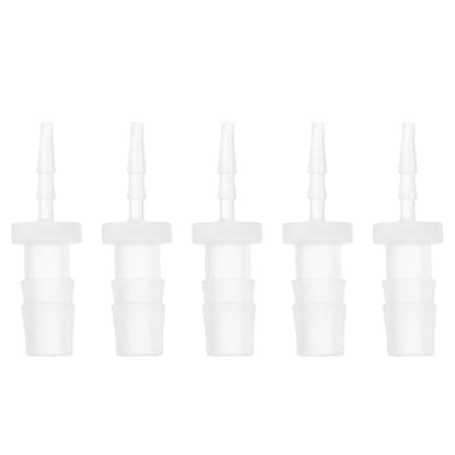 1/16" to 7/32" Hose Barb Fitting Hose Straight Reducing Coupler | 5 Pcs, Plastic, Clear, Fits 1/16" to 7/32" ID Flexible Tube, Barb Reducer Fitting, for Aquarium, Fountain, Drip Irrigation - size: 1/16"-7/32"