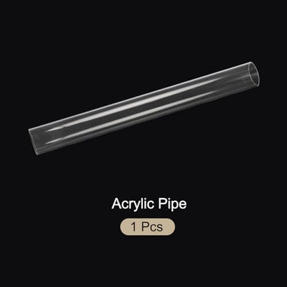 18" Clear Plastic Rigid Pipe 44mm ID x 50mm OD (1 3/4" ID x 2" OD) Acrylic Round Tubing, [for Plumbing, Hydraulics, Aquarium] - size: 1.75" x 2"