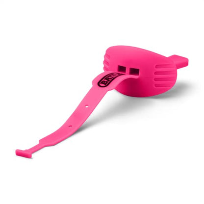 Battle Speed Football Mouthguard with Strap, Neon Pink | Maximum protection for safe secure fit, Built-in airflow channels, No boiling required, Advanced composite material - color: Neon Pink